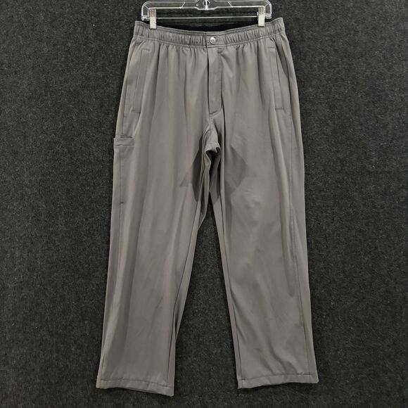 Duluth Trading Co Pants Mens Large 34 Gray Performance Stretch Workwear Pockets - Picture 1 of 11